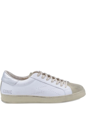 MOA CONCEPT perforated-logo sneakers - White