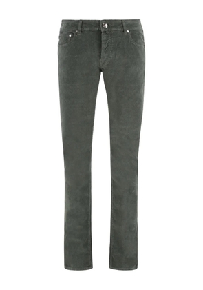 Moorer five-pocket corduroy trousers - Green