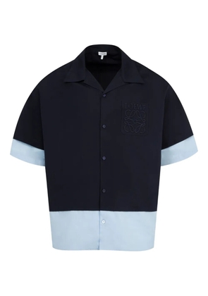 LOEWE embroidered-logo shirt - Blue