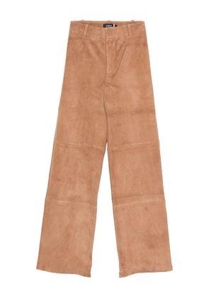 Arma panelled suede trousers - Brown