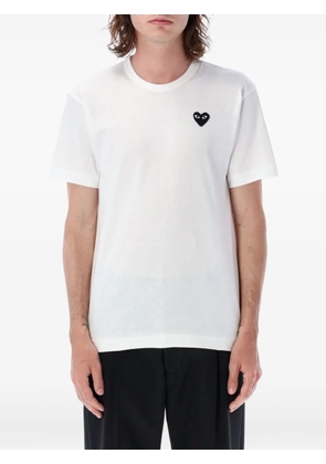 Comme Des Garçons Play logo-embroidery T-shirt - White