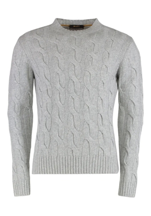 Moorer Frankie cable-knit sweater - Grey