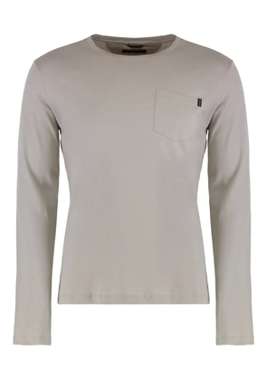 Moorer Eric-GCW chest-pocket T-shirt - Neutrals