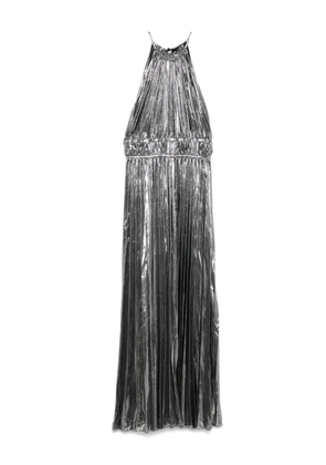 Maje metallic pleated dress - Silver