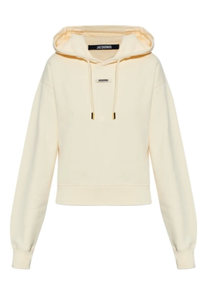 Jacquemus logo-patch hoodie - Neutrals