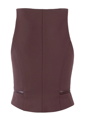 Elisabetta Franchi zip-up sleeveless top - Red