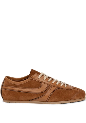 DRIES VAN NOTEN suede sneakers - Brown