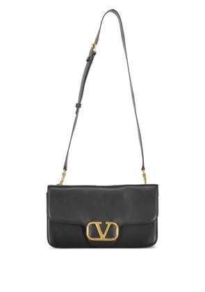 Valentino Garavani logo plaque messenger bag - Black