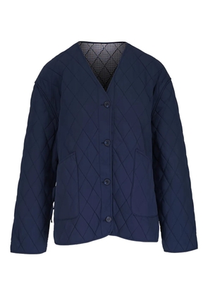 AG Jeans Sally quilted v-neck jacket - Blue
