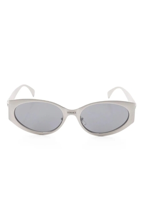 Versace Pre-Owned 2010s Medusa oval-frame sunglasses - Grey