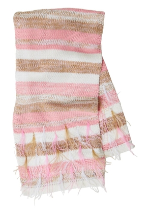 TWINSET feather-embellished scarf - Pink