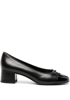 Tory Burch 45mm cap-toe leather pumps - Black