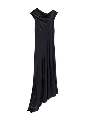Alberta Ferretti asymmetric-neck maxi dress - Black