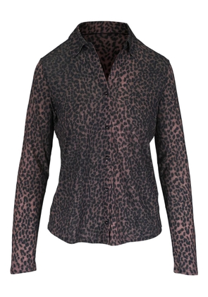 Majestic Filatures animal-print long-sleeve shirt - Brown