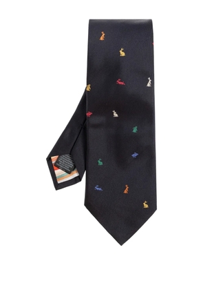 Paul Smith rabbit tie - Blue