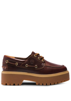 Timberland platform eyelet loafers - Brown