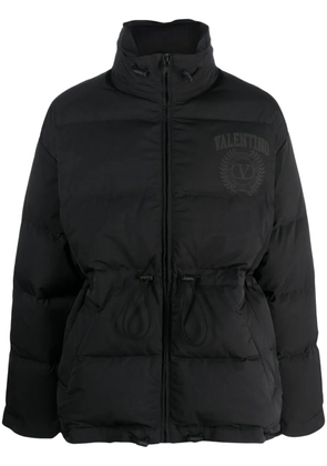 Valentino Garavani logo-print padded jacket - Black
