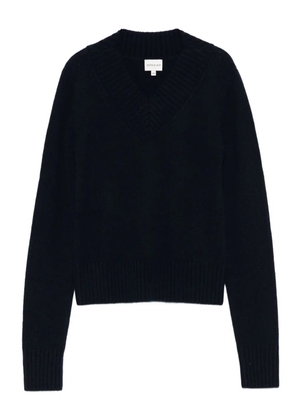 HERSKIND V-neck ribbed sweater - Blue