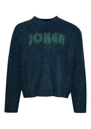 Martine Rose letter-detail sweater - Blue