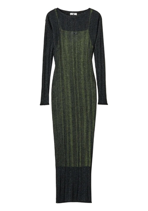 TWINSET ribbed-knit midi dress - Grey