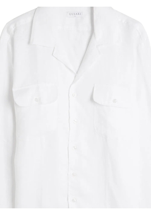 GUSARI Safari chest-pocket shirt - White
