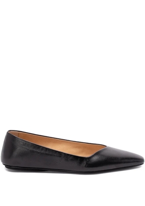 Marsèll pointed-toe leather ballet flats - Black