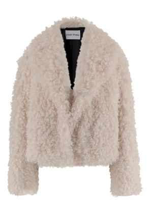 STAND STUDIO wide-collar jacket - Neutrals