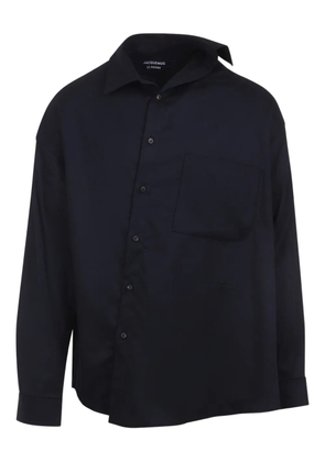 Jacquemus asymmetric shirt - Blue