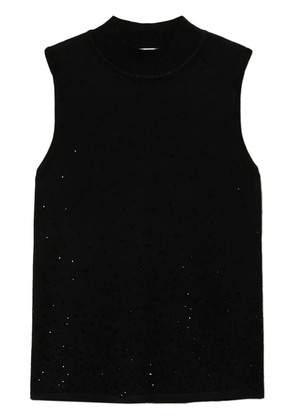 TWINSET crystal-embellished knitted top - Black