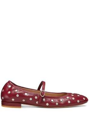 Stuart Weitzman Claris Stud ballet flats - Red