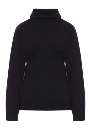Balenciaga worked cotton sweater - Black
