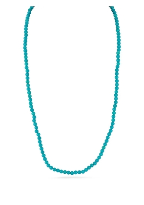 Mateo 14K yellow gold beaded turquoise necklace - Blue