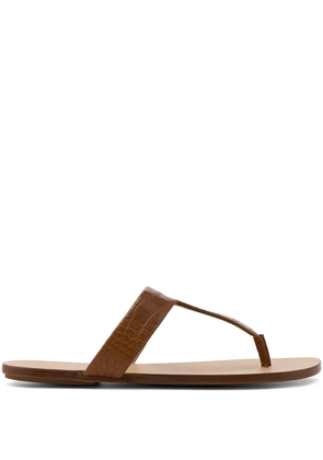 Marsèll Sottile croc-effect T-bar sandals - Brown