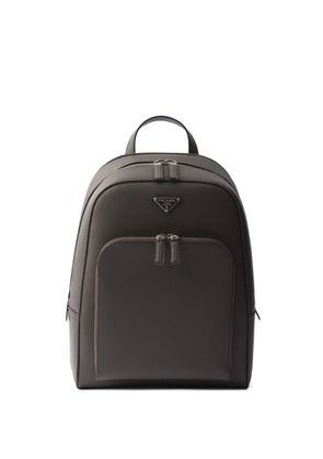 Prada structured leather backpack - Grey