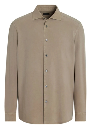 Zegna silk shirt - Neutrals
