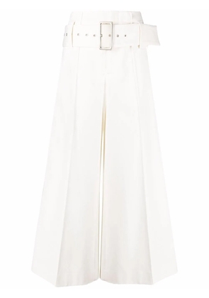 10 CORSO COMO high-waist belted wide-leg trousers - White