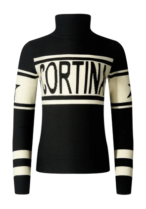 Perfect Moment striped-detail roll-neck top - Black