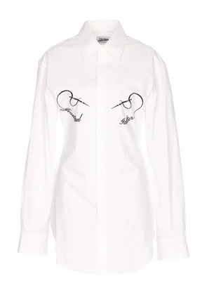 Jean Paul Gaultier printed button shirt - White
