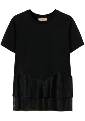 TWINSET tulle t-shirt - Black