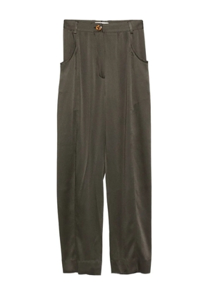 Blazé Milano Sorraia satin tapered trousers - Green