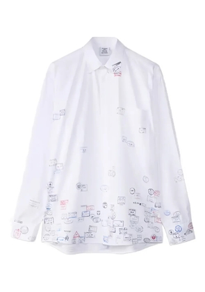 VETEMENTS graphic-print shirt - White