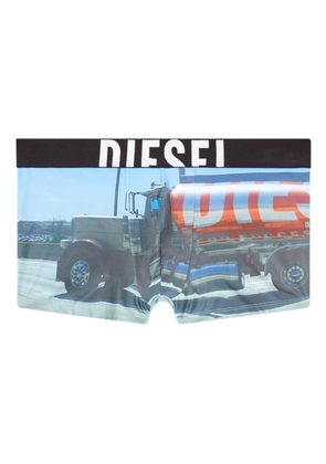 Diesel Damien kitten-print briefs - Blue