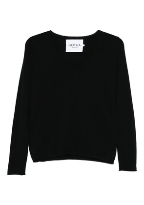 Gotha V-neck sweater - Black