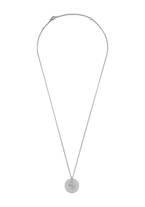 Mateo Stallion Coin necklace - Silver