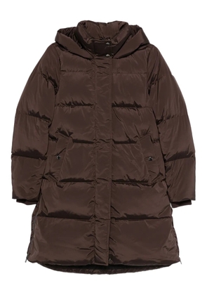 Woolrich hooded quilted coat - Brown