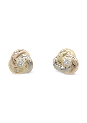 Cartier 2010s baby Trinity diamond earrings - Gold