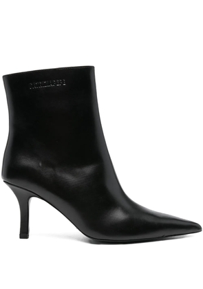 Patrizia Pepe 75mm leather ankle boots - Black