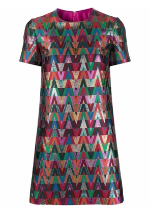 Valentino Garavani logo-print short dress - Red