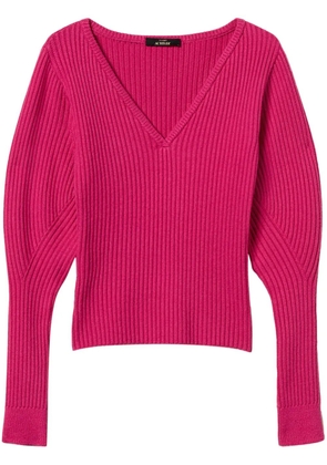 TWINSET fitted rib-knit jumper - Pink
