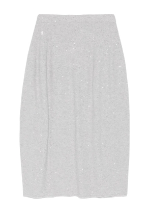 Antonelli Giunia sequinned midi skirt - Grey